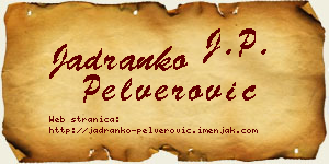 Jadranko Pelverović vizit kartica